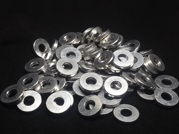 Aluminum Spacer 3/4 OD x 5/16 or 8 mm ID x 1/8 Long Aluminum Metal Spacers