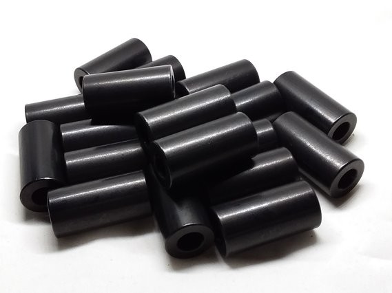 Aluminum Spacer 3/4 OD x #18 Hole x 1-1/2 Long - Black Anodized
