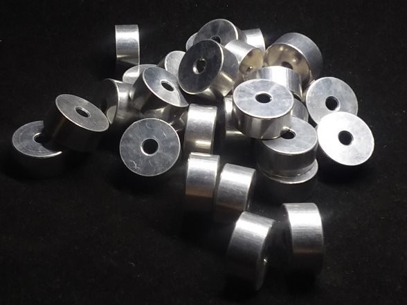 Aluminum Spacer 3/4 OD x #8 hole x.350 Long